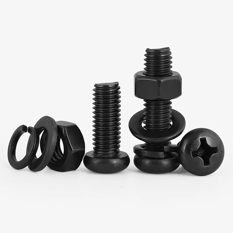 Head Pin Assorted - M3 M4 M5 M6 M8 黒染め304ステンレス鋼