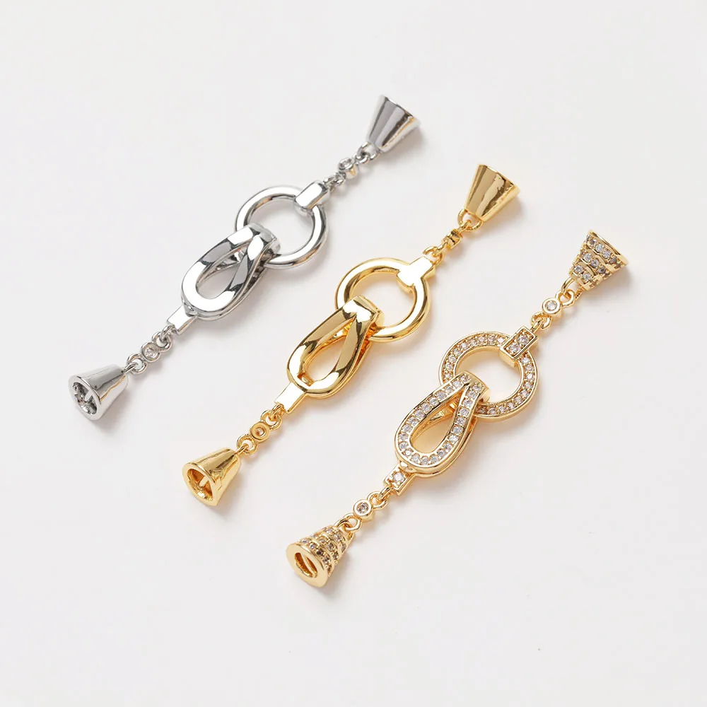 Jewelry Making Hand Tools - ネックレスを作るためのコネクタ,ジュエリー作り,ツール,真ちゅう製,金メッキ,14K,11x53mm,1個