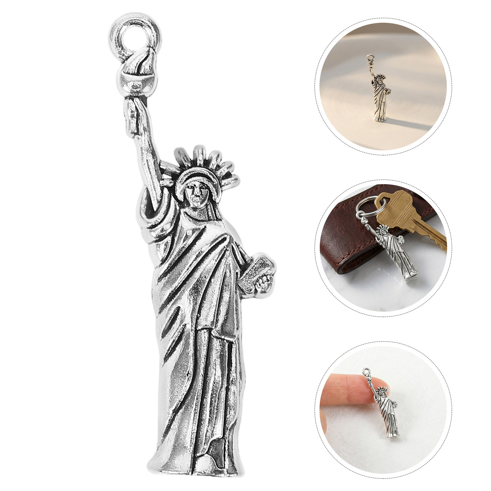 Jewelry Making York - 50個入り 自由の女神チャーム 合金仕上げ ニューヨークお土産 DIYジュエリー製作キット 愛国的な独立記念日クラフト