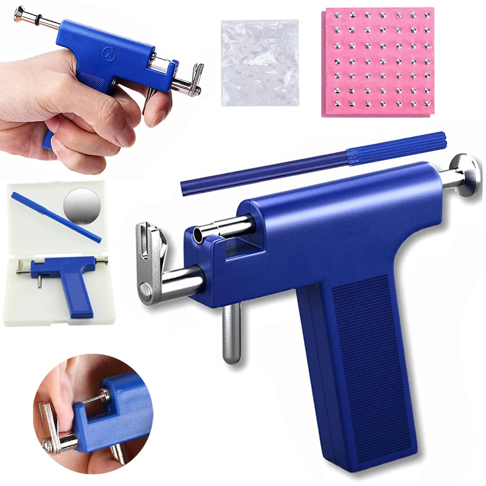 Jewelry Making Kit Professional - プロ仕様耳ピアスガンツールセット プロ仕様耳ピアスガンツールセット 98個入り耳飾り スチール製耳鼻へそボディピアス