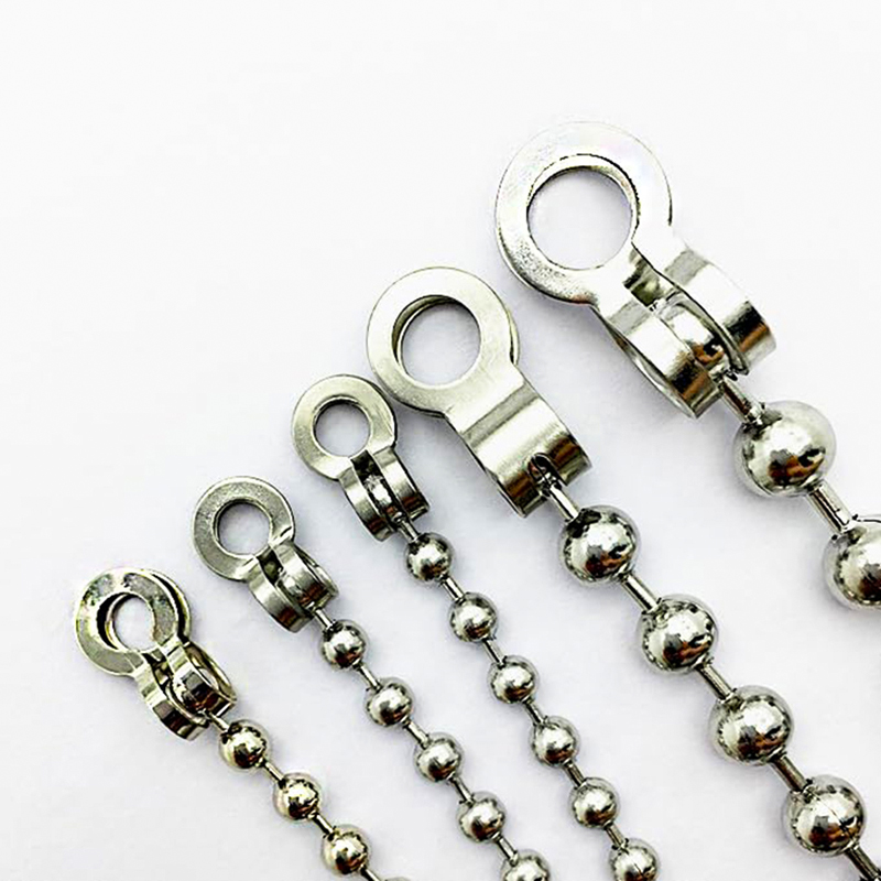 Jewelry Making Pins - 30 個のステンレス鋼ボールチェーンコネクタクラスプ 2.0/2.4/3.2/4/5/6/8 ミリメートルボールチェーンエンドキャップノットカバーに適合ジュエリー作成用