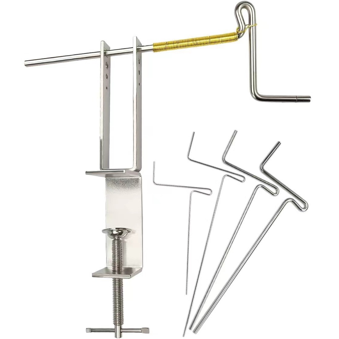 Wire Jewelry Making Jig - 6個入りデラックスワイヤーコイリングジグセット、マンドレル付きジュエリー作成ツールキット、DIYジュエリークラフト用コイルワインダーギズモ