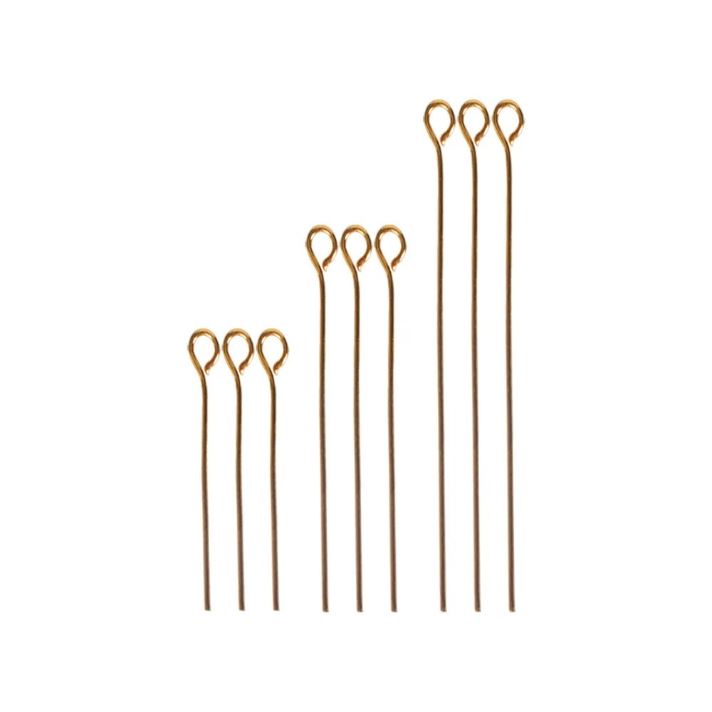 Jewelry Making Head Pins - 200個入り 16mm 20mm 30mm ミニメタルワイヤーアイピン ビーズ用