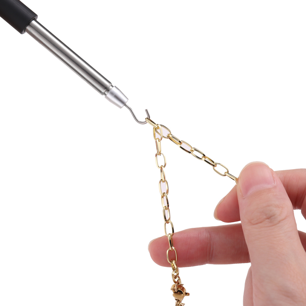 Jewelry Making Workshops - ブレスレットを着用するのに役立つツール、パートナー、ジュエリーヘルパー、留め具の補助具、素早く留め具を外す、フック式の装備、プライヤー、留め具、タイ、ジッパー、クラフト