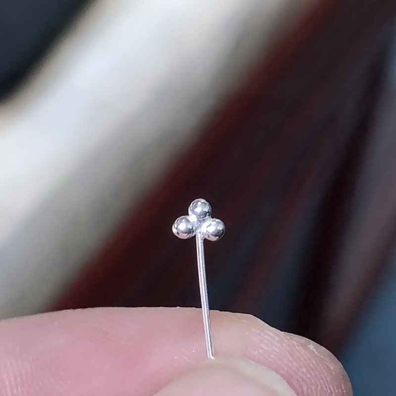 3個のボールヘッドピン、925スターリングシルバー、真珠ピン - Jewelry Making Head Pins のレビューと価格