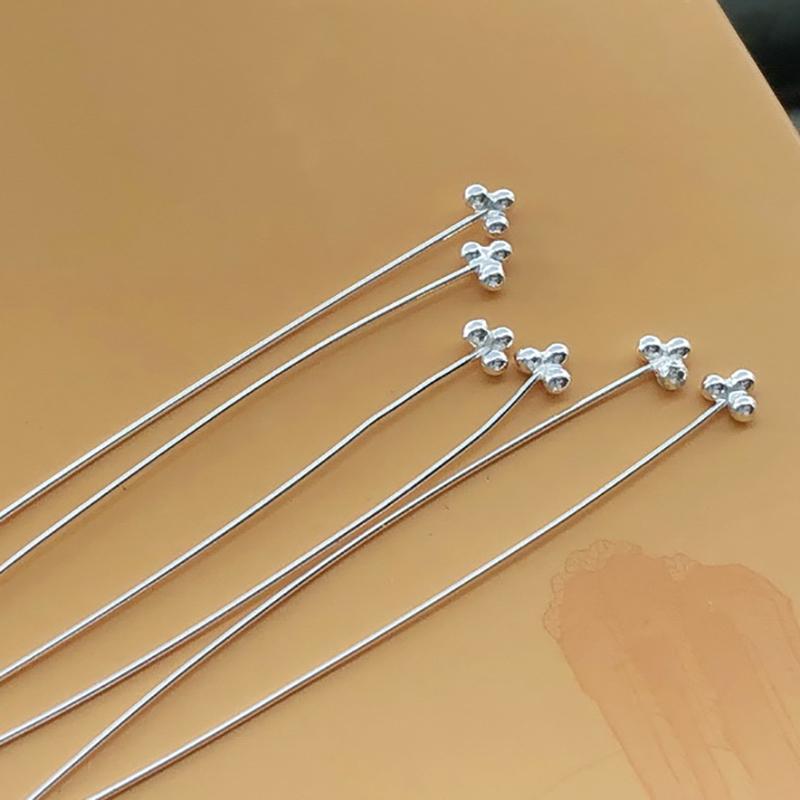 3個のボールヘッドピン、925スターリングシルバー、真珠ピン - Jewelry Making Head Pins のレビューと価格