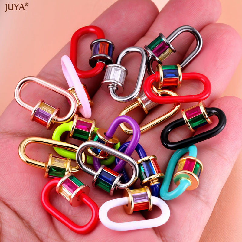 JUYA レインボークリスタルエナメルスクリューカラビナロッ - Jewelry Making Pins のレビューと価格