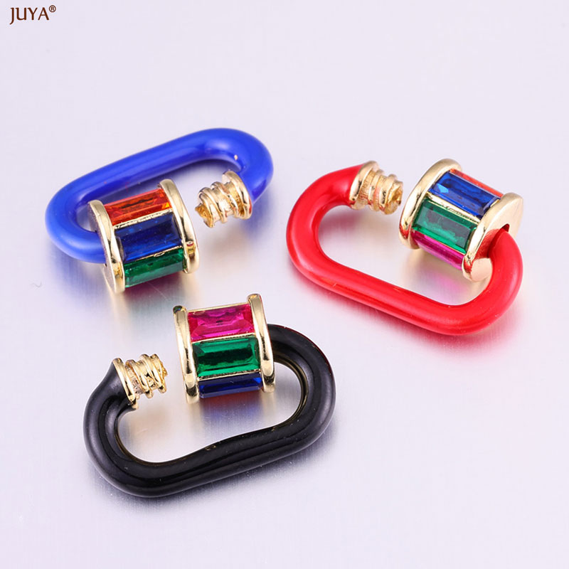 JUYA レインボークリスタルエナメルスクリューカラビナロッ - Jewelry Making Pins のレビューと価格