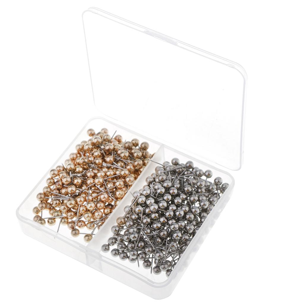 プッシュピン 耐久性のあるプラスチックヘッド スチール針 マ - Head Pin Assorted のレビューと価格