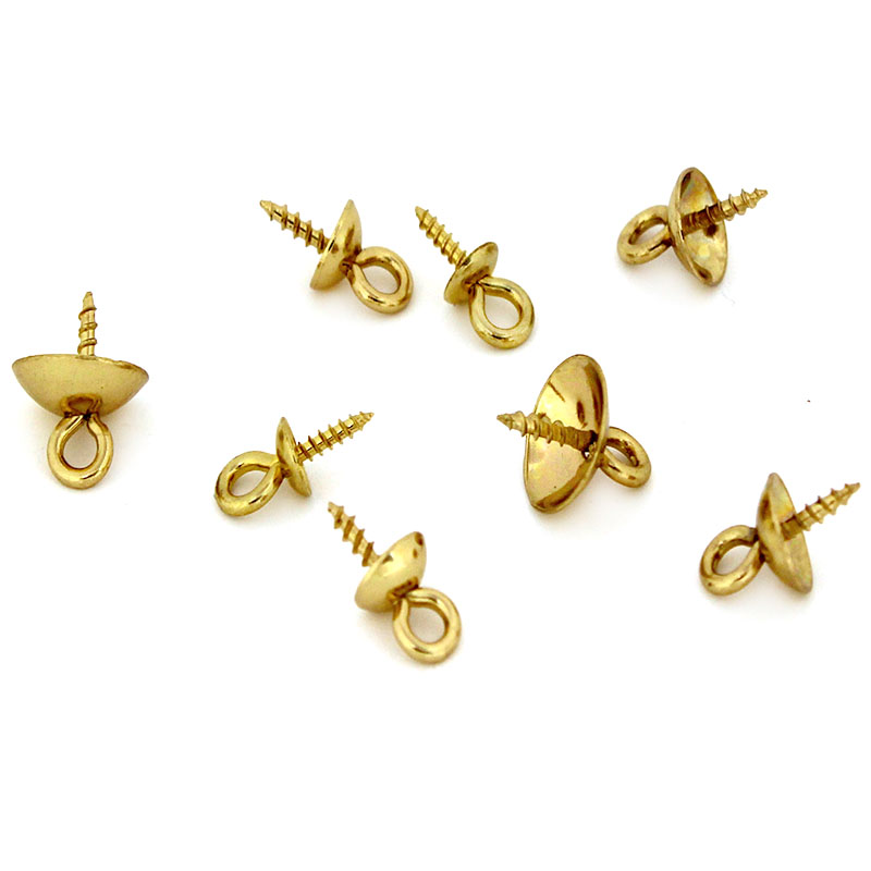 20個入り ステンレス製クラスプ フック スクリューアイピン - Jewelry Making Charms のレビューと価格