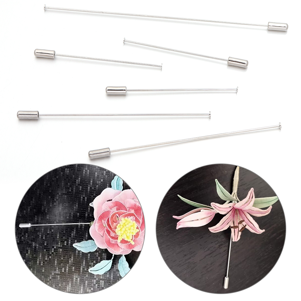 10個入り 60/90/120mm 銅製ブローチピン フラッ - Jewelry Making Head Pins のレビューと価格