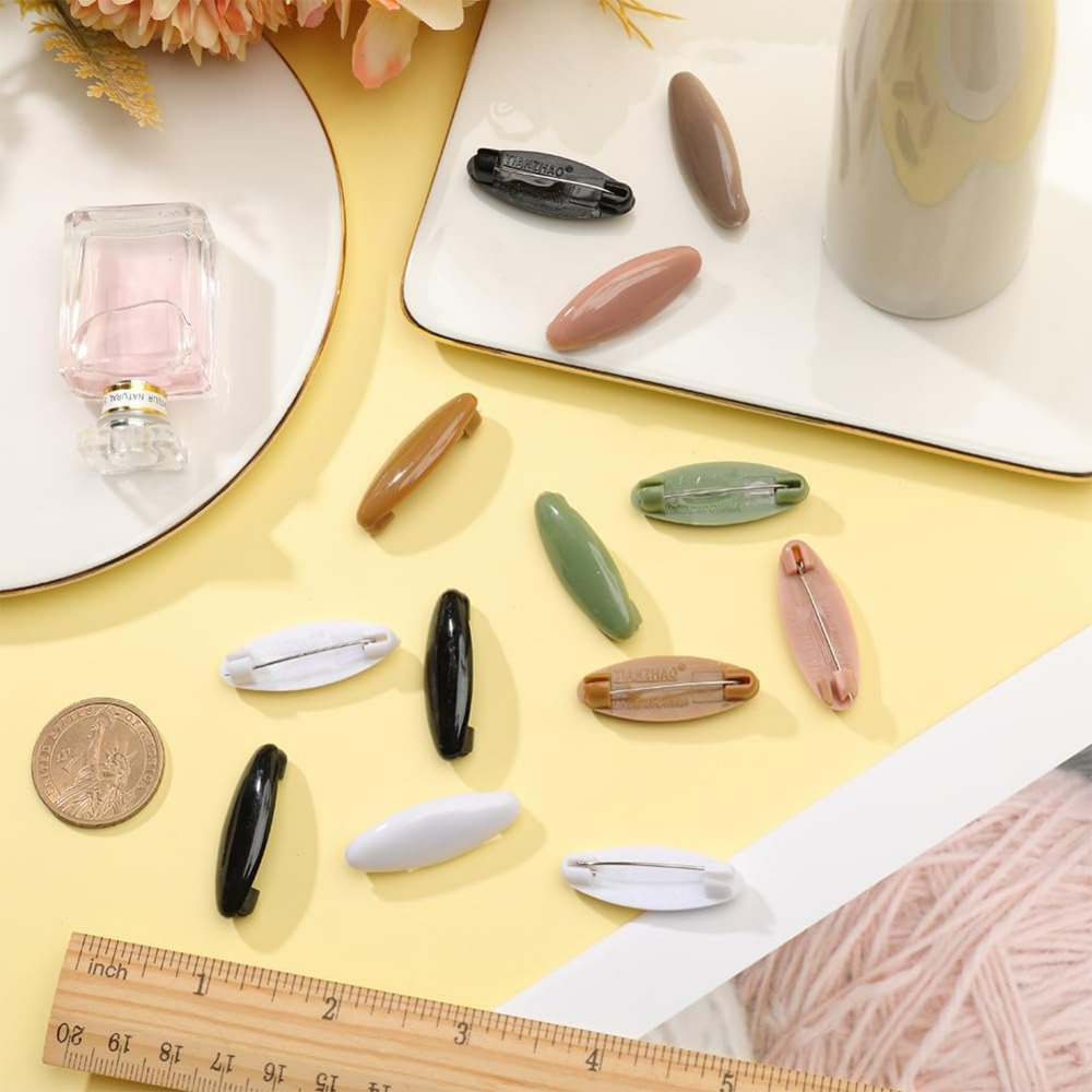 16個入り 8色 ヒジャブピン カラフルな楕円形 アソート  - Head Pin Assorted のレビューと価格
