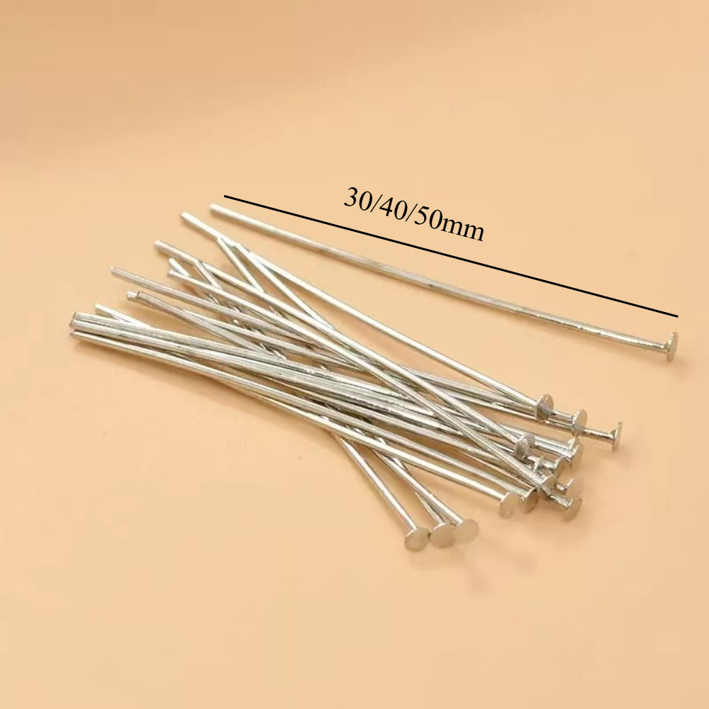 200本入り 30/40/50mm 鉄製針 ボックス入り 卸 - Jewelry Making Head Pins のレビューと価格