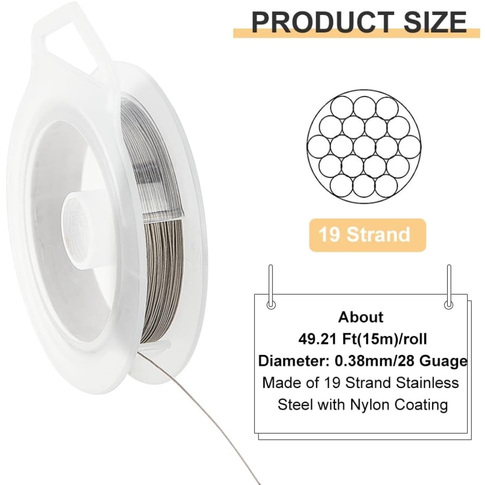 ステンレス鋼のビーズストリングキット,ナイロンワイヤー,ネッ - Jewelry Making Diy Kit のレビューと価格