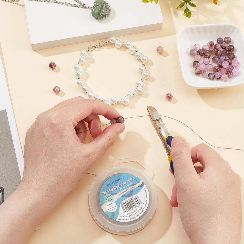 ステンレス鋼のビーズストリングキット,ナイロンワイヤー,ネッ - Jewelry Making Diy Kit のレビューと価格
