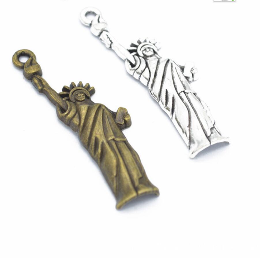 5 個チャーム自由の女神ニューヨーク 50*14 ミリメート - Jewelry Making York のレビューと価格
