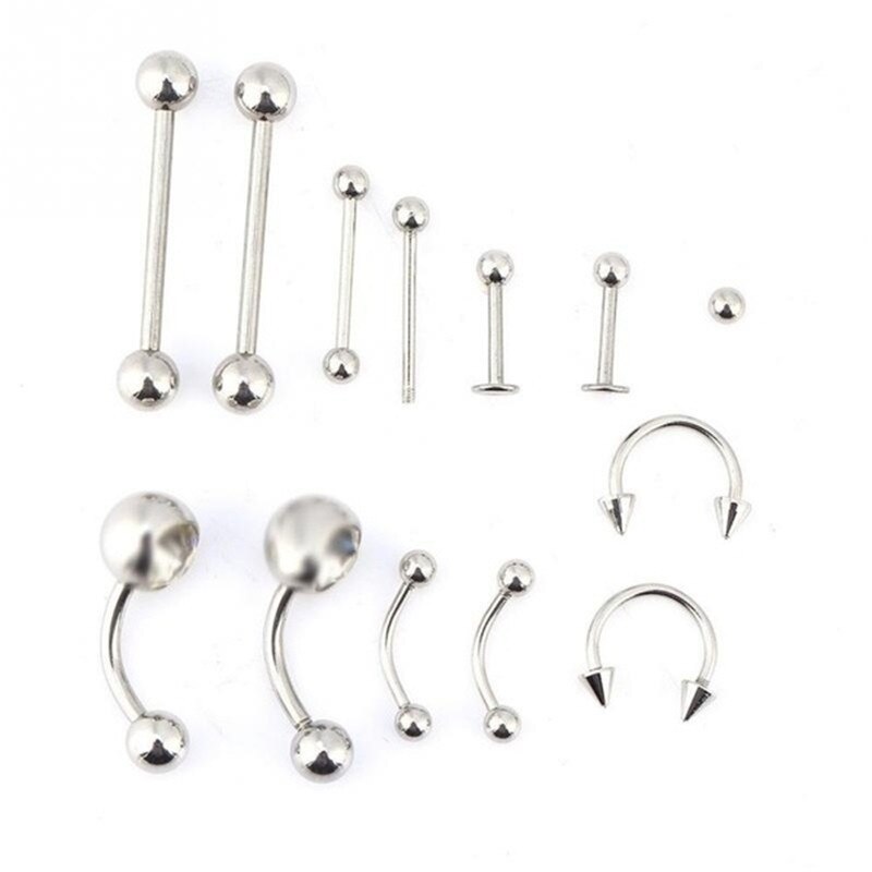 1 セット使い捨てプロフェッショナルボディピアスツールキット - Jewelry Making Kit Professional のレビューと価格