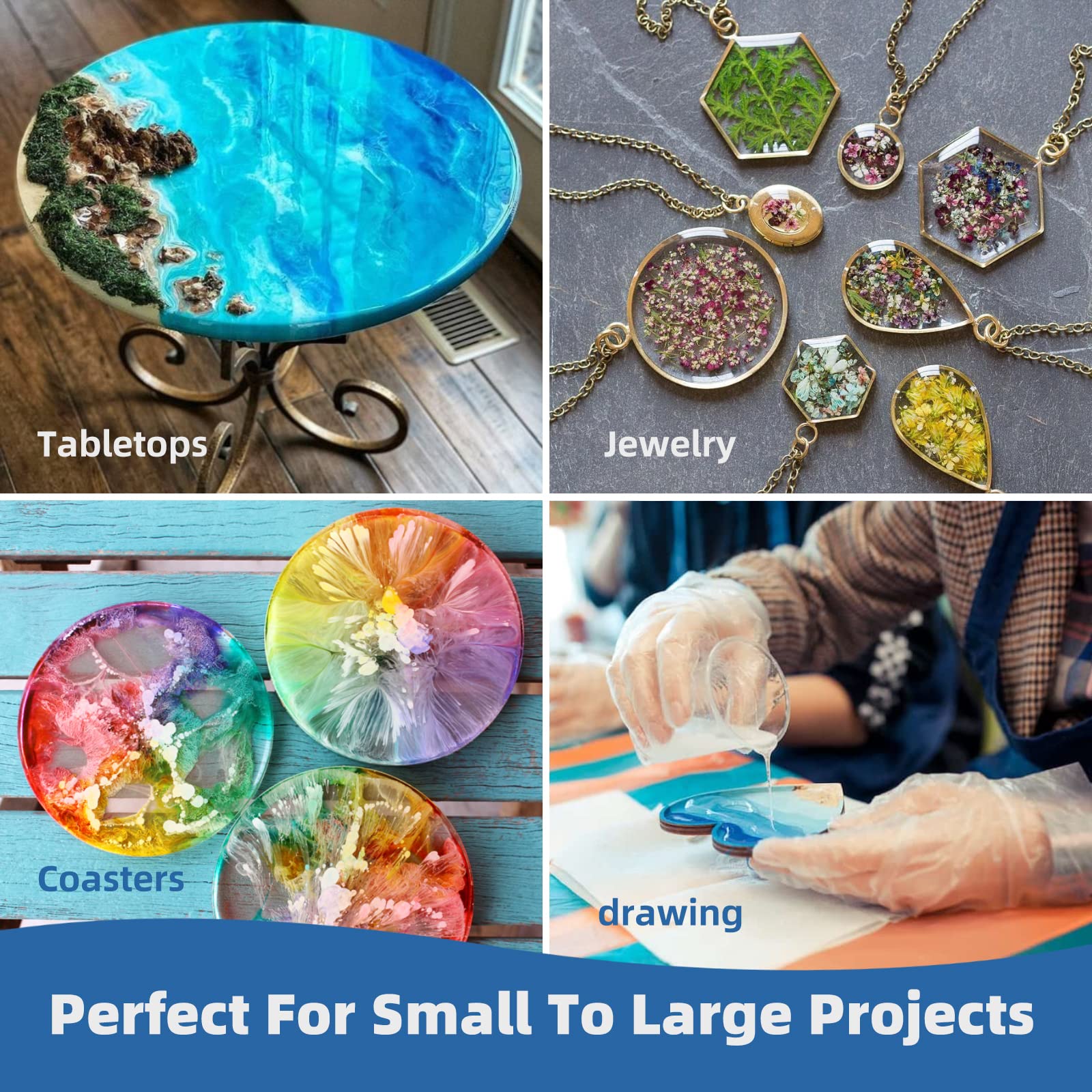 250ml-1000mlエポキシ樹脂キャスティングキット、気 - Jewelry Making Tutorials のレビューと価格