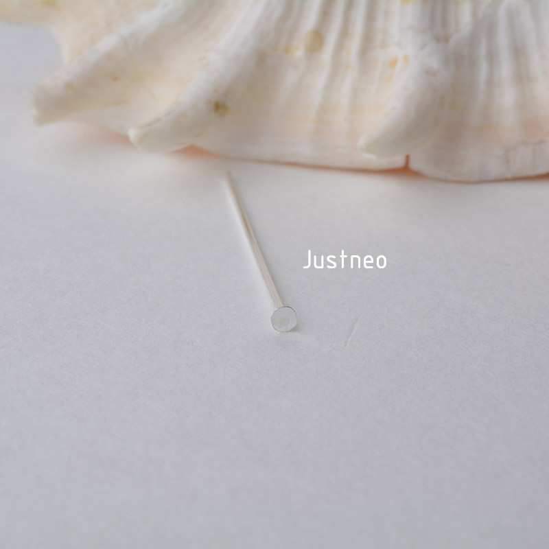 925スターリングシルバーフラットヘッドピン、シルバーTピン - Jewelry Making Head Pins のレビューと価格