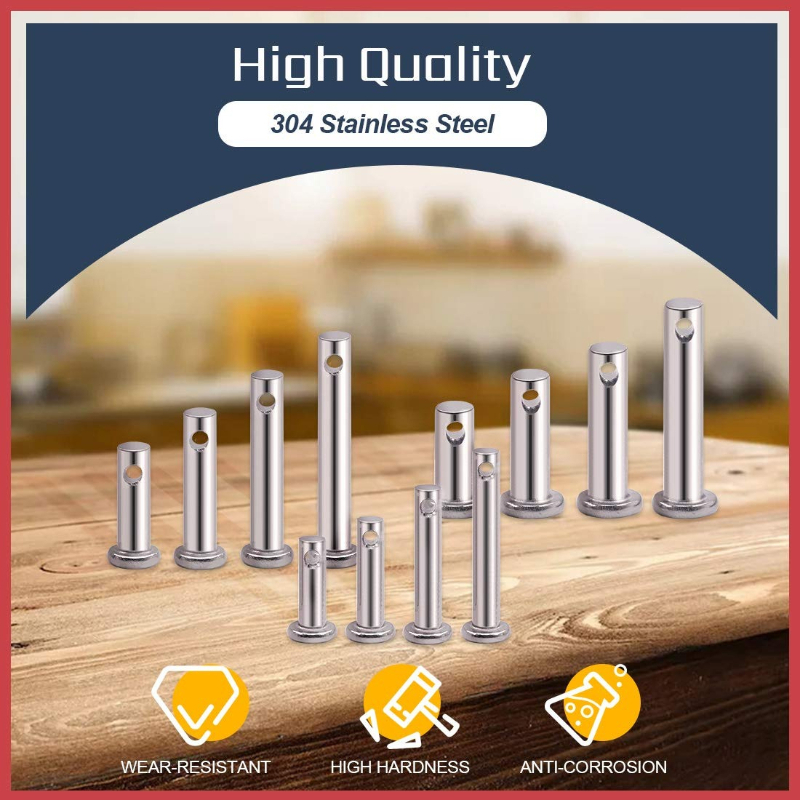 96個入り 304ステンレス鋼 メトリック穴付きクレビスピン - Head Pin Assorted のレビューと価格