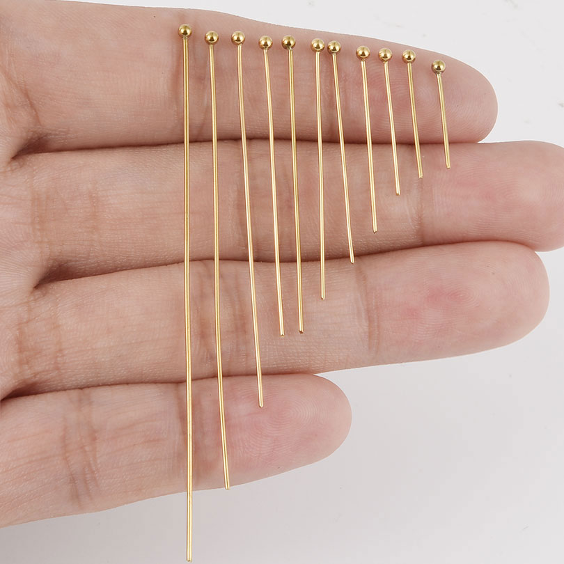 200個入り ボールヘッドピン ステンレス製 ビーズピン D - Jewelry Making Head Pins のレビューと価格