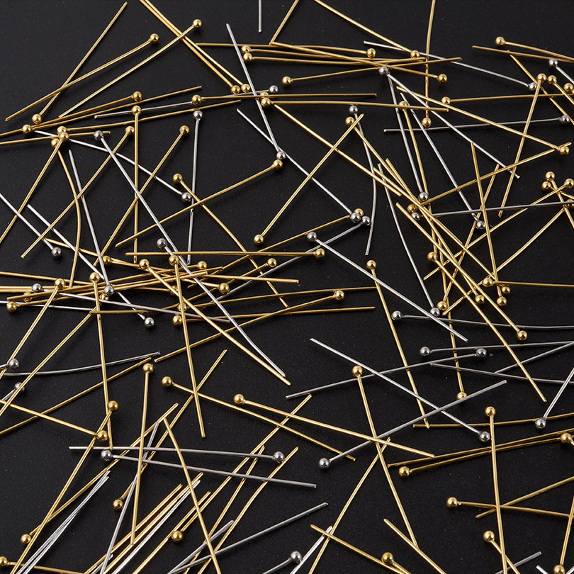 200個入り ボールヘッドピン ステンレス製 ビーズピン D - Jewelry Making Head Pins のレビューと価格