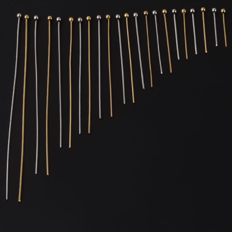 200個入り ボールヘッドピン ステンレス製 ビーズピン D - Jewelry Making Head Pins のレビューと価格