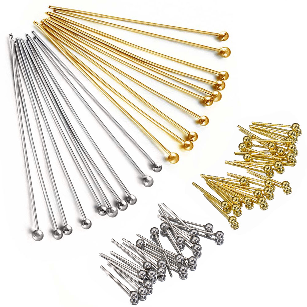 50個/ロット 12 14 16 20 25 30 35 4 - Jewelry Making Head Pins のレビューと価格