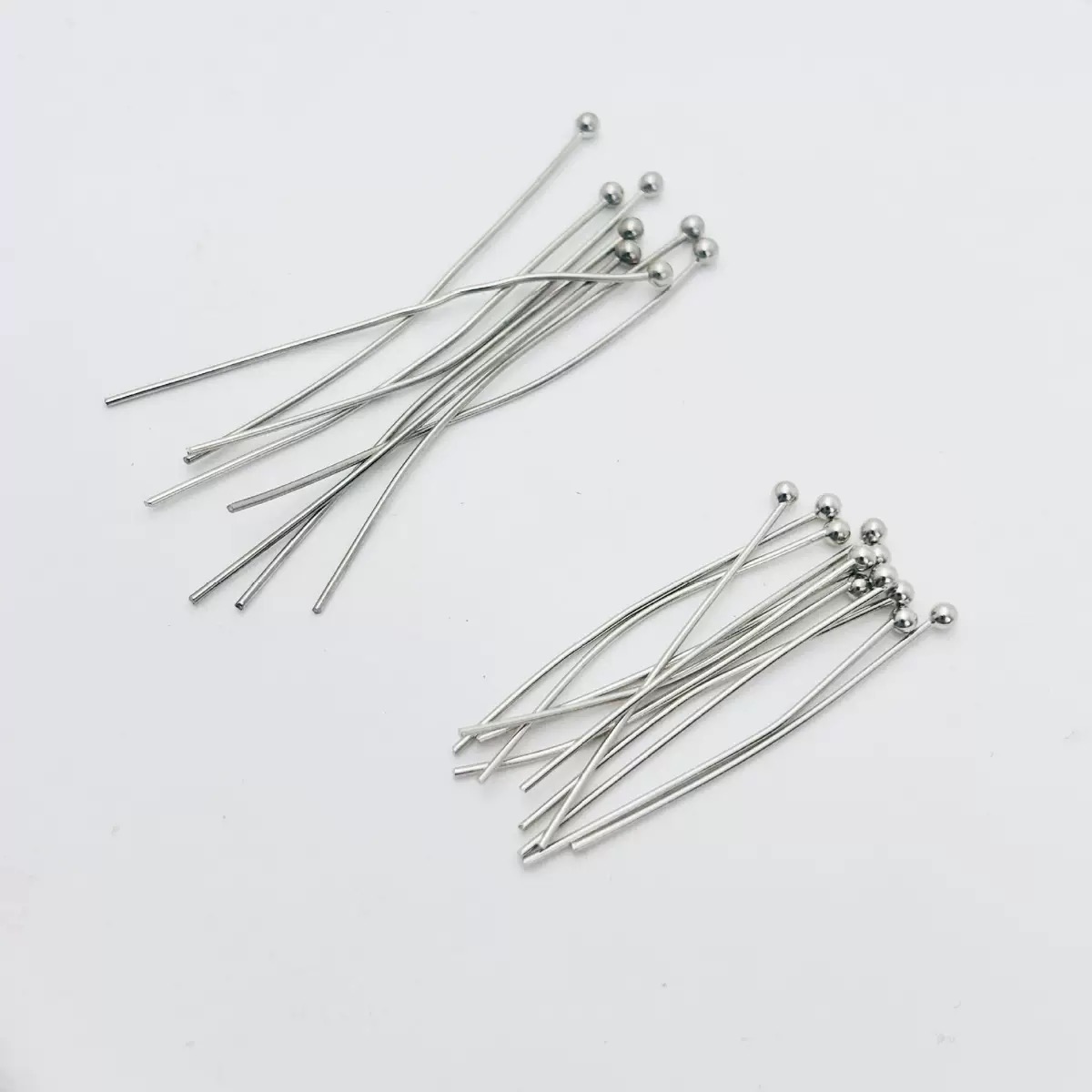 200個/ロット 16 20 25 30 40 50mm シ - Jewelry Making Head Pins のレビューと価格