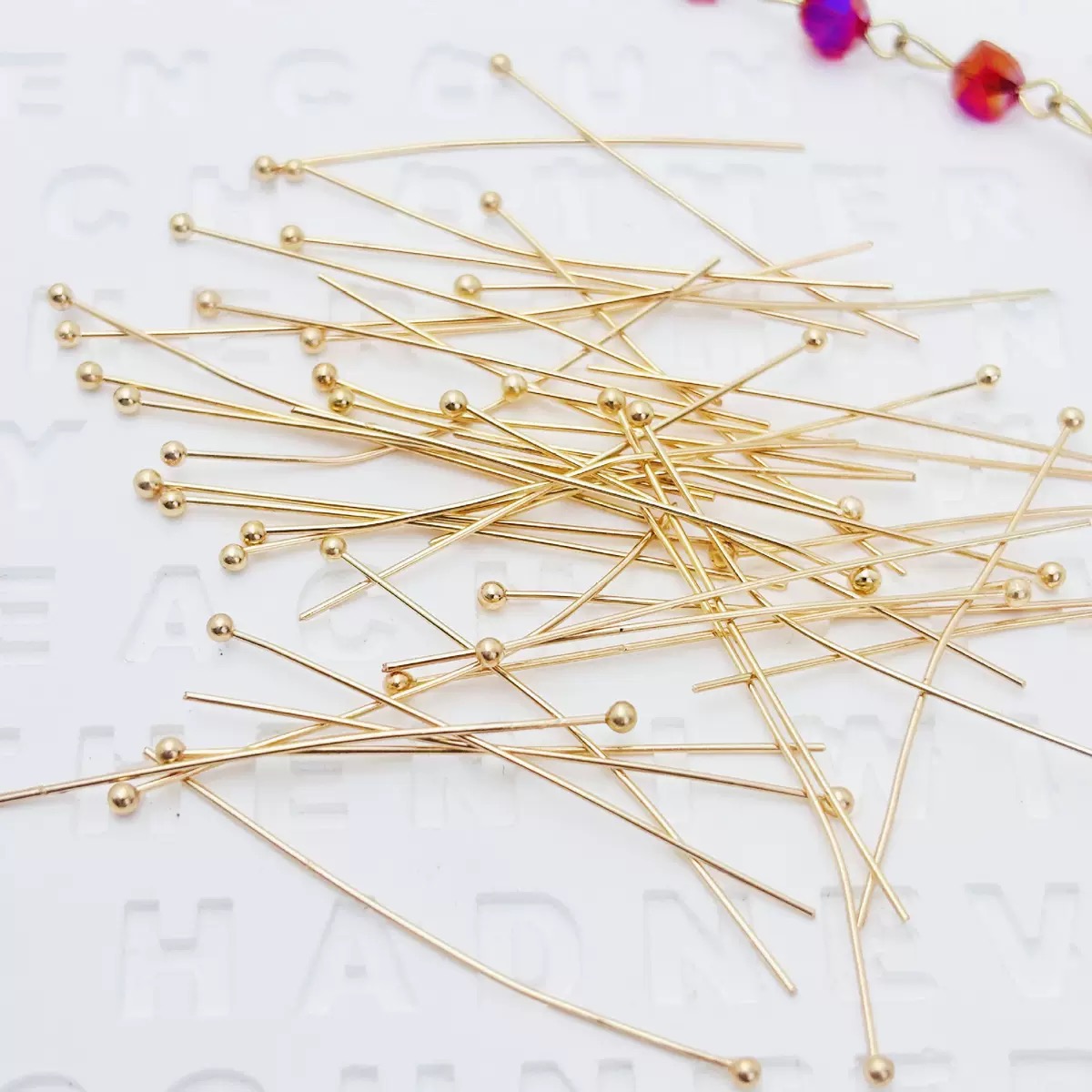 200個/ロット 16 20 25 30 40 50mm シ - Jewelry Making Head Pins のレビューと価格