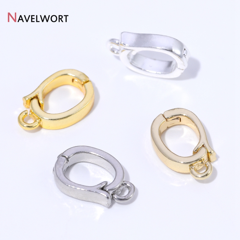 14K/18K金メッキ真鍮製ヒンジ付きネックレスエンハンサー - Jewelry Making Pins のレビューと価格