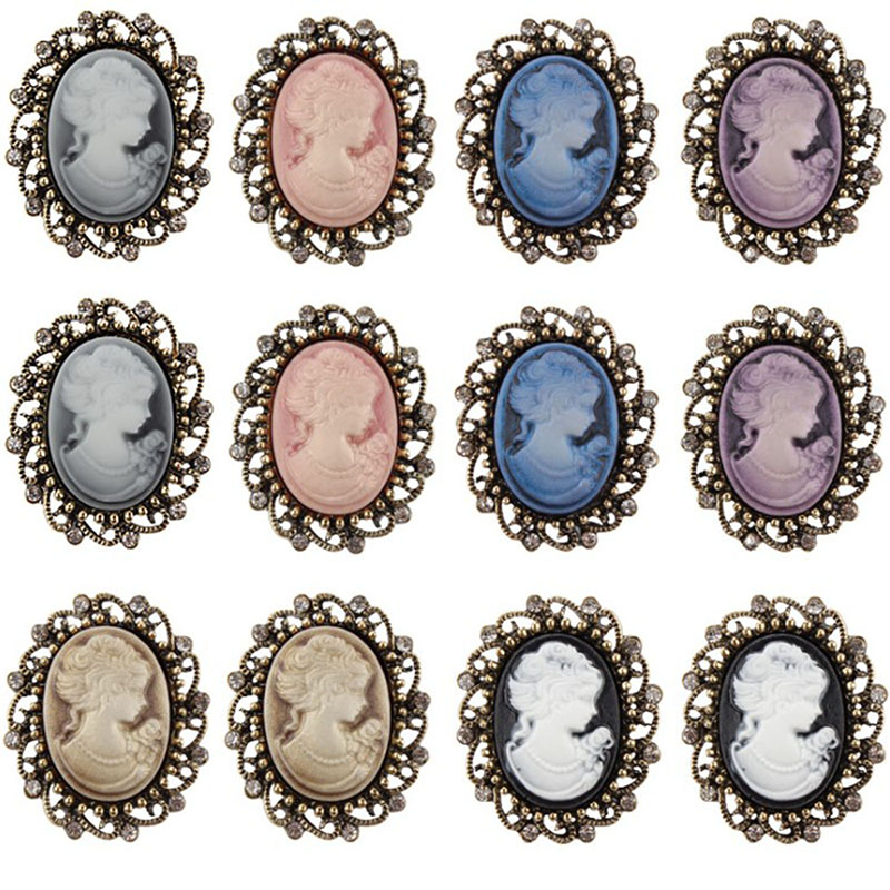 女性のためのヴィンテージスタイルのクリスタルブローチ,ライン - Head Pin Assorted のレビューと価格