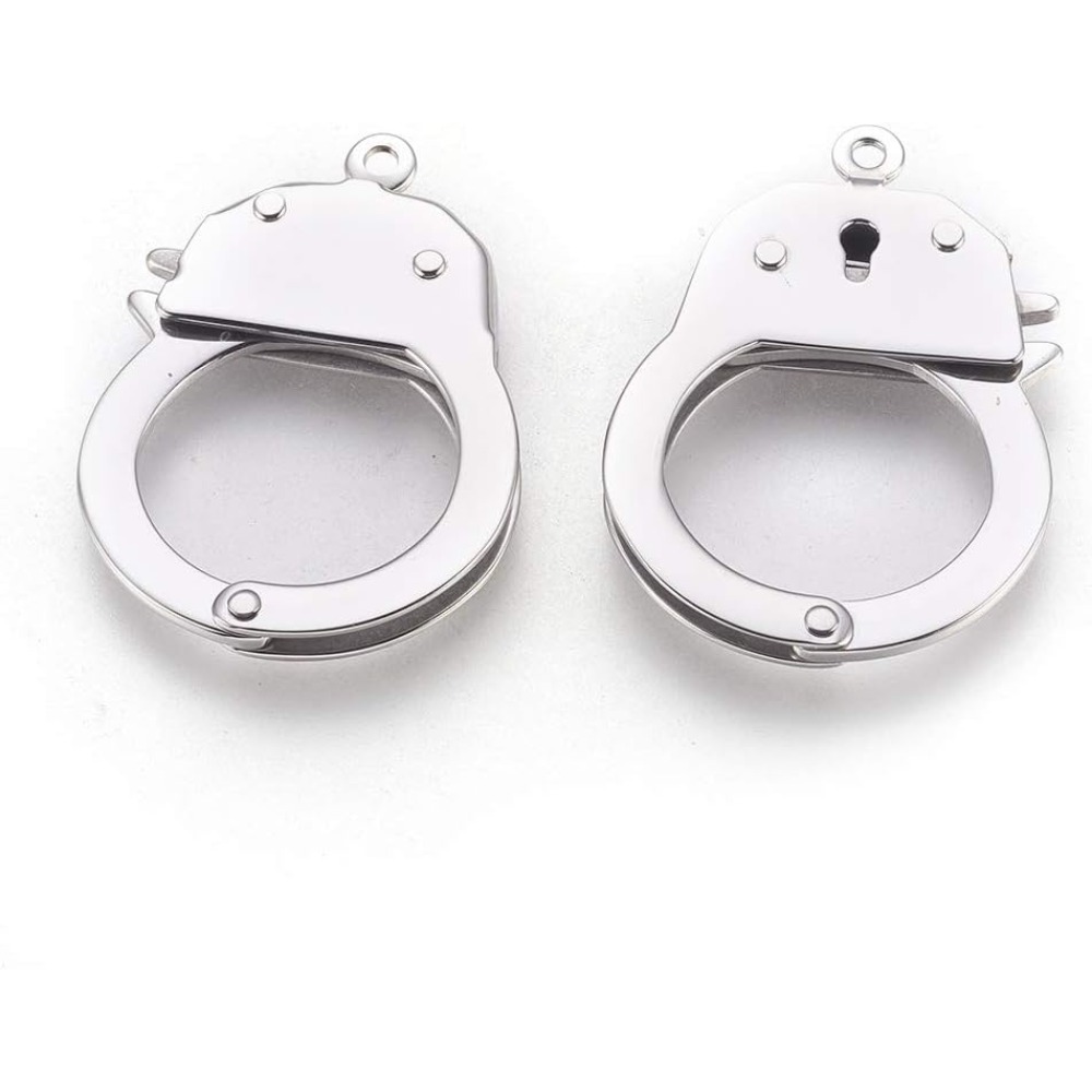 1個 ステンレス製 手錠型留め金具 トリガー式 隠しスナップ - Jewelry Making Charms のレビューと価格