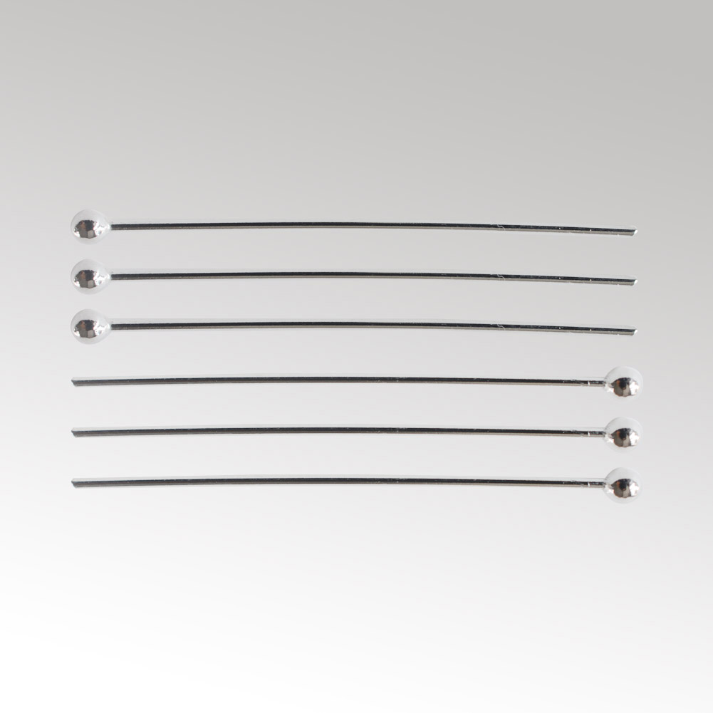 925スターリングシルバーボールヘッドピン、ジュエリー製作用 - Jewelry Making Head Pins のレビューと価格