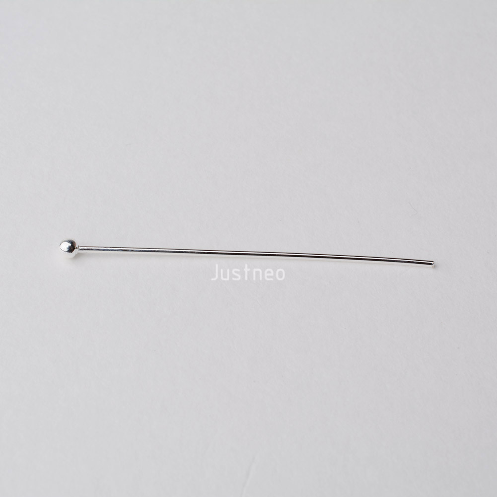 925スターリングシルバーボールヘッドピン、ジュエリー製作用 - Jewelry Making Head Pins のレビューと価格