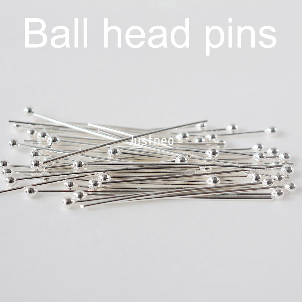 925スターリングシルバーボールヘッドピン、ジュエリー製作用 - Jewelry Making Head Pins のレビューと価格