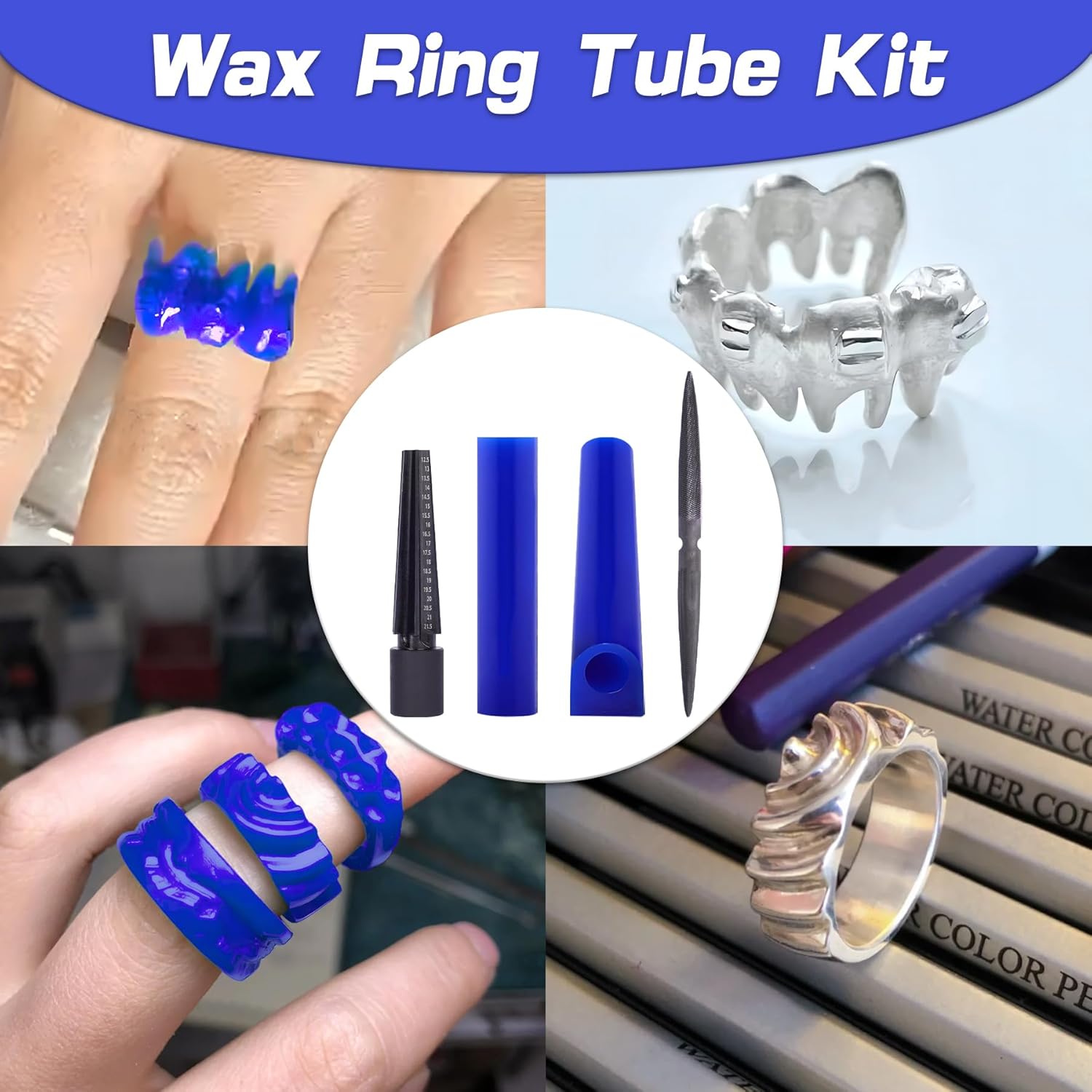 4個/セット プロ仕様 ワックスリング彫刻キット チューブエ - Jewelry Making Kit Professional のレビューと価格