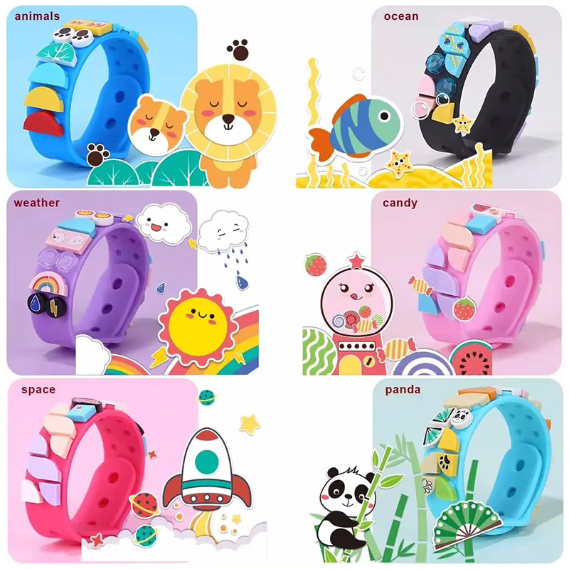 6 ピース/セット子供ビルディングブロックドットブレスレット - Jewelry Making Diy Kit のレビューと価格