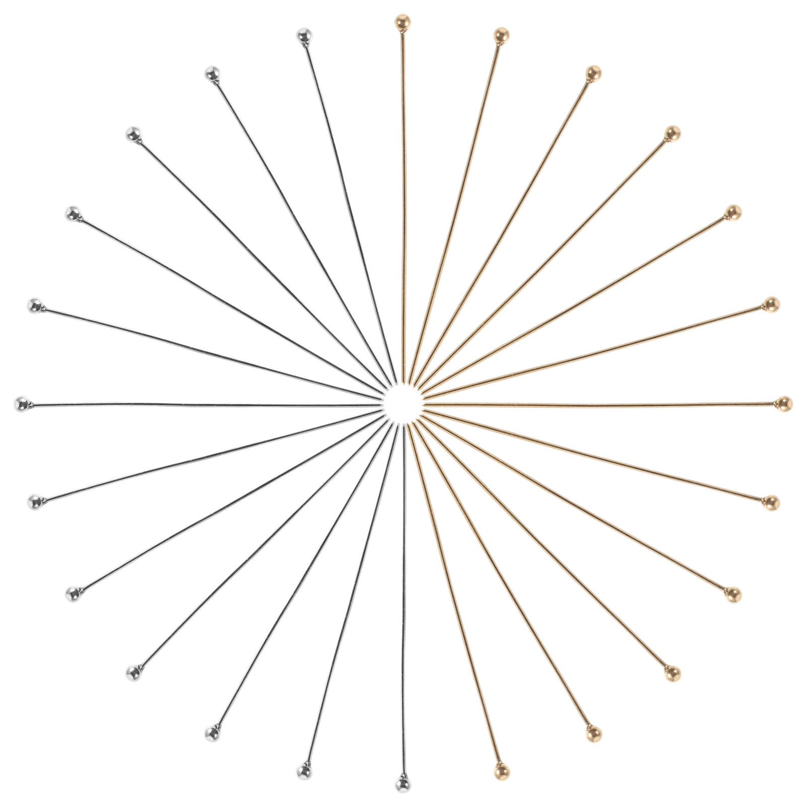 100個入りジュエリー製作用ヘッドピン ステンレス製ボールヘ - Jewelry Making Head Pins のレビューと価格