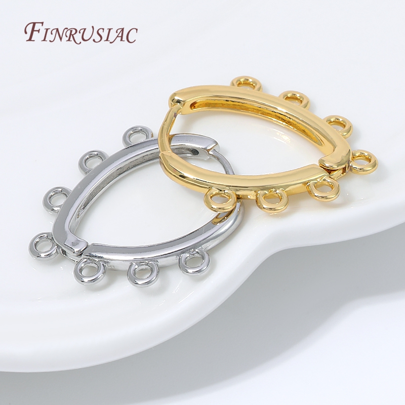 18K金メッキハギーイヤリング、マルチアウターループ、オープ - Jewelry Making Charms のレビューと価格