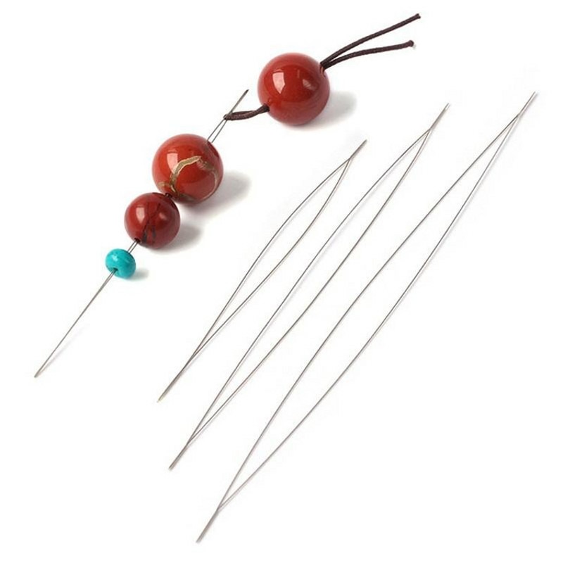1-10個入りビーズニードル、シードビーズニードル、大きな目 - Jewelry Making Workshops のレビューと価格