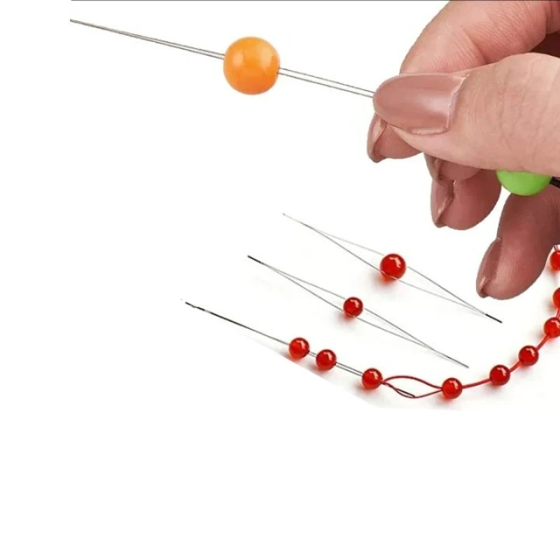 1-10個入りビーズニードル、シードビーズニードル、大きな目 - Jewelry Making Workshops のレビューと価格