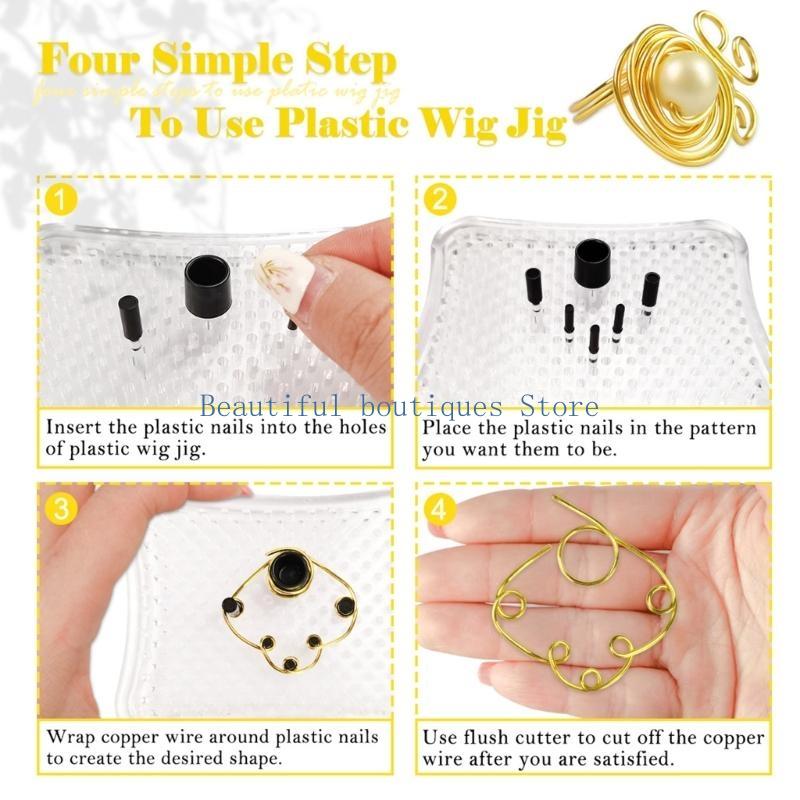 U4LF ブレスレット、イヤリング、ジュエリーデザイン作成用 - Wire Jewelry Making Jig のレビューと価格