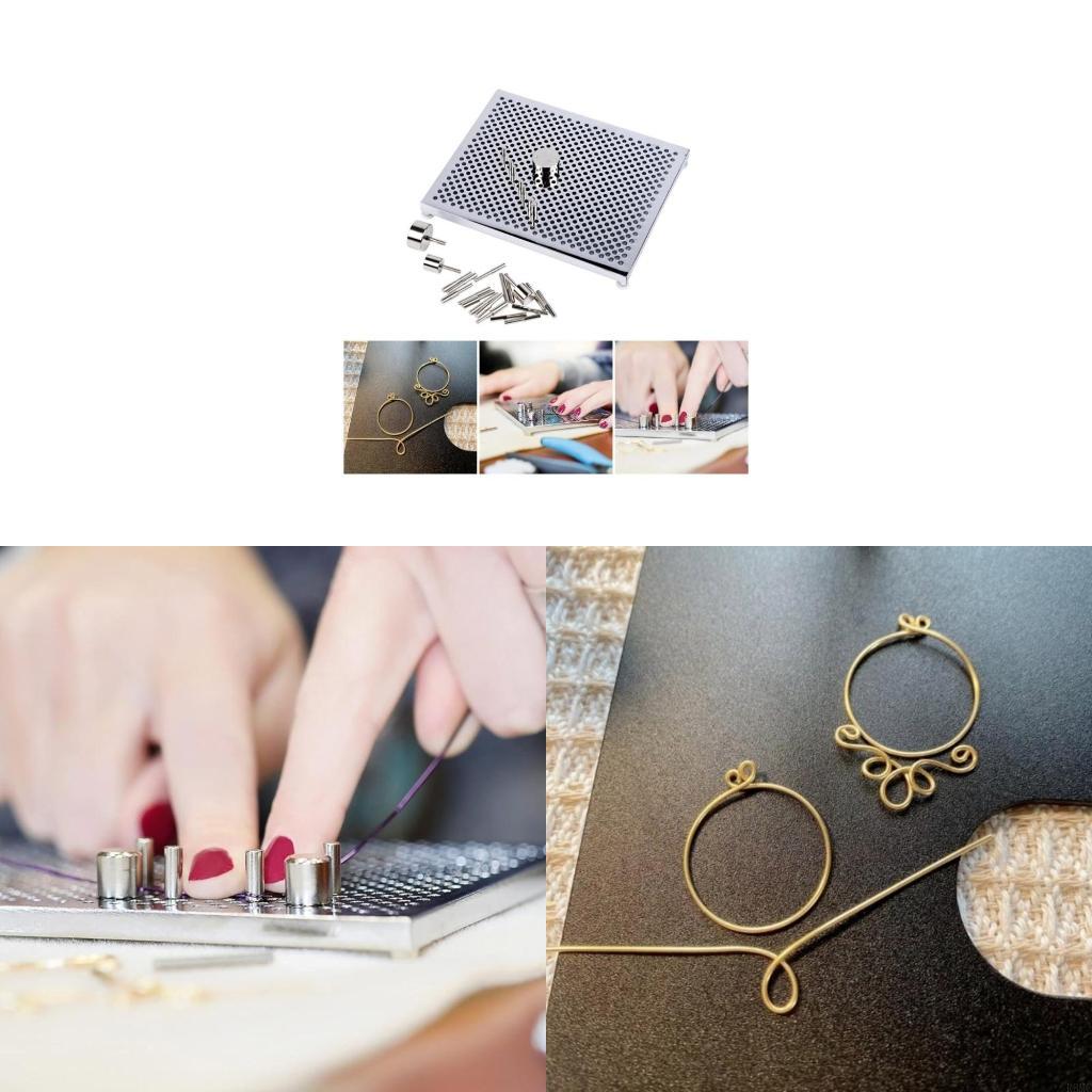 R3MCワイヤー曲げボードアルミニウムワイヤジグワイヤールー - Wire Jewelry Making Jig のレビューと価格
