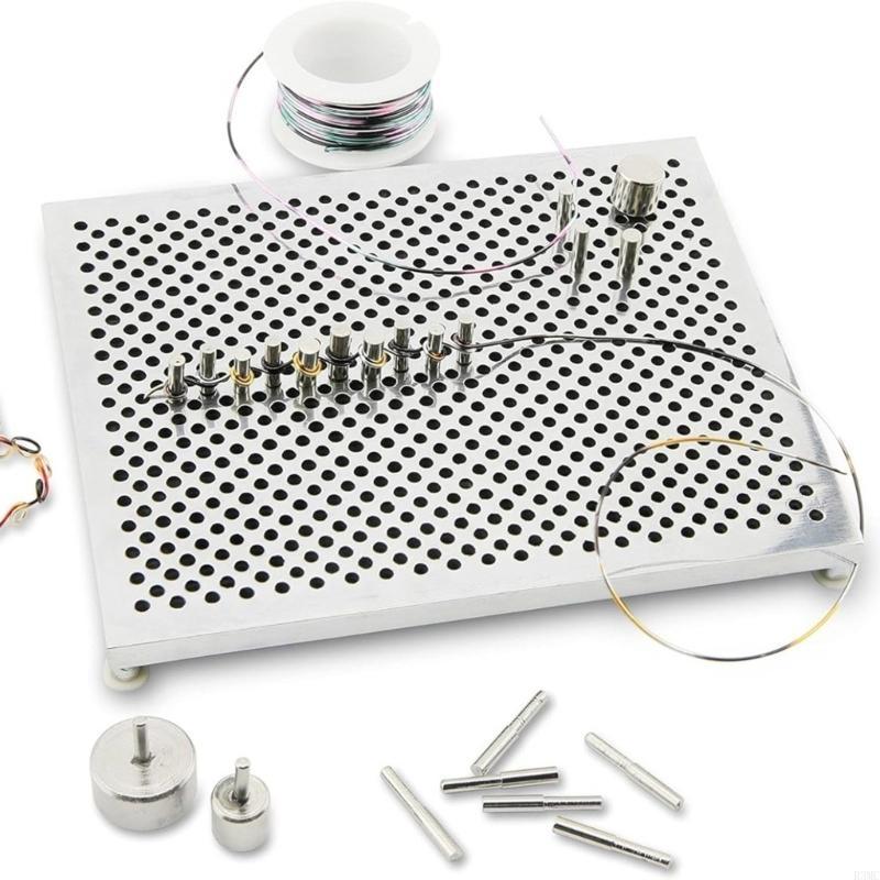 R3MCワイヤー曲げボードアルミニウムワイヤジグワイヤールー - Wire Jewelry Making Jig のレビューと価格
