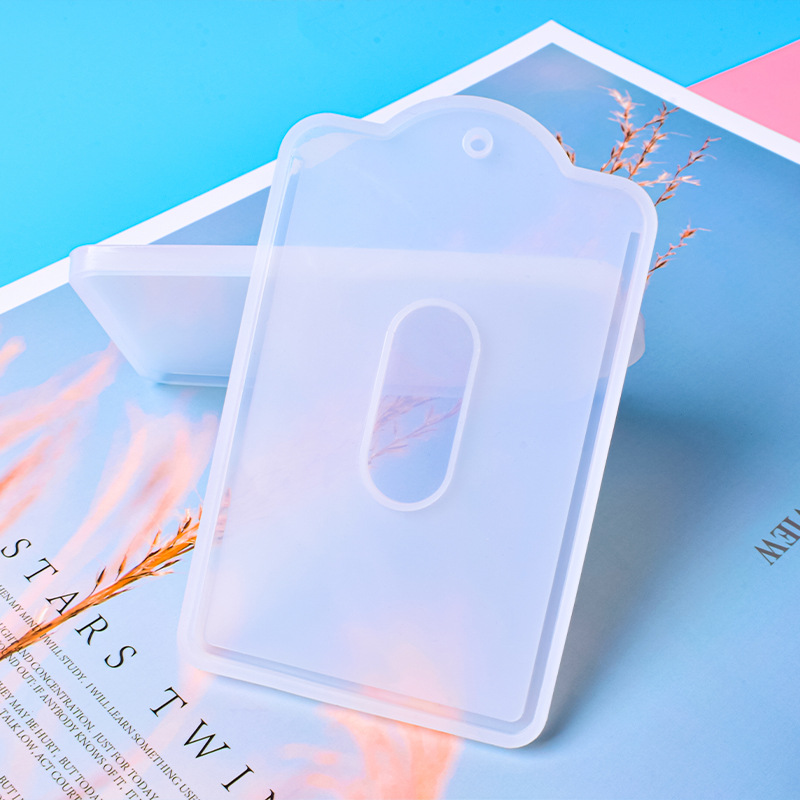 1ピースカードカバー型diyエポキシ樹脂ホルダーuv接着剤シ - Jewelry Making Workshops のレビューと価格