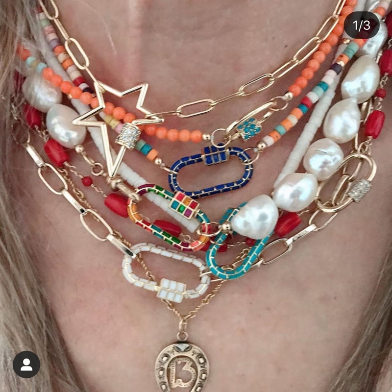 Juya DIY レインボーチャームカラビナファスナー装飾春 - Jewelry Making Charms のレビューと価格