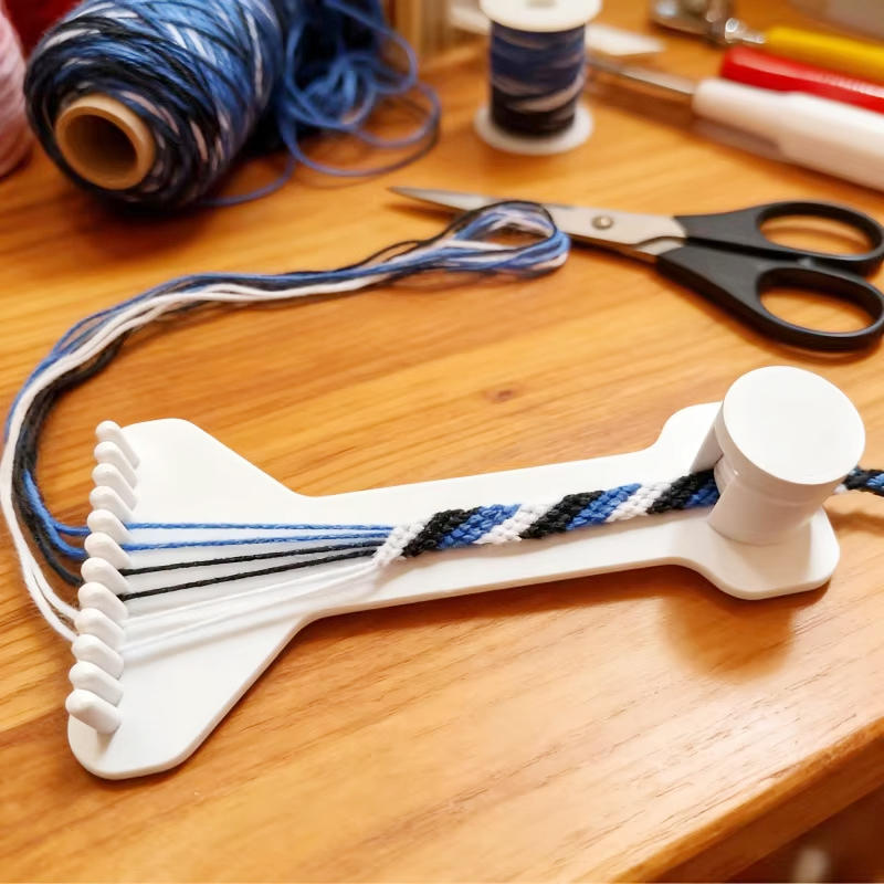 調整可能なミニ3DプリントDIYロープ編みラック手芸織りツー - Jewelry Making Hand Tools のレビューと価格