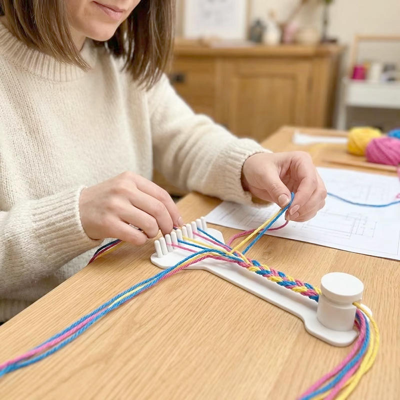調整可能なミニ3DプリントDIYロープ編みラック手芸織りツー - Jewelry Making Hand Tools のレビューと価格